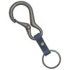Highstyle Tochigi Leather & Carabiner Base Grade Key Chain, antique/navy