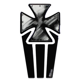 BIKE-label Tank Pad 3D Motorcycle Sticker Tank Protection Paint Protection Iron Cross X502262VA