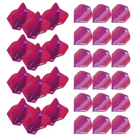 WINMAU Mega Standard Extra Thick Dart Flights - 10 sets per pack (30 dart flights in total) (Purple)