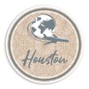 2 x 10cm Houston Texas Vinyl Stickers - America Sticker
