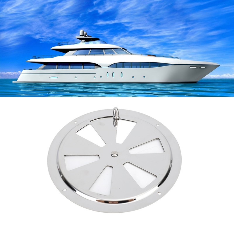 Cabin Ventilation Plate Marine Grade Stainless Steel Round Louver Vent
