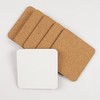 Grnlucja 12 Pcs Sublimation Square Coaster Blank MDF Cork Coasters