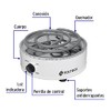 Volteck PAEL-1R, Parrilla eléctrica 1 quemador, redonda