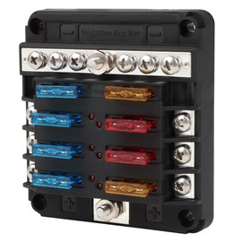 SCITOO Use for RV Boat Motorhome 6-Way Blade ATO/ATC/ATS Fuse Box Speedboat