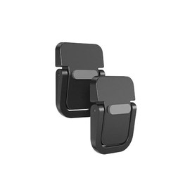 Ryo楽々生活館 ノートパソコンスタンド 2個入 貼り付け型 ノートパソコン ノートPC スタンド 折り畳み式 ノートPCスタンド 亜鉛合金製 無痕 放熱 冷却 軽量 持ち運びに便利 ブラック