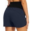 PACBREEZE - Pantalones cortos de maternidad para mujer, con forro