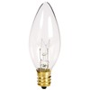 Holiday Joy C26 Christmas Crystal Clear Torpedo Tip Candelabra Replacement