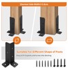 ONNIJUN 8 Pack Fence Post Brackets, Adjustable Fence Post Supports