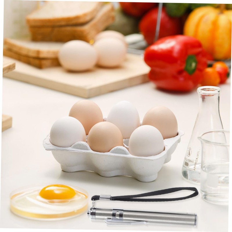 Totority 2Pcs Portable Household Egg Candler Lights Durable Candling Lamps