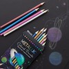 BAZIC Metallic Colored Pencils 12 Shimmering Shades Pre-Sharpened Pencil Set