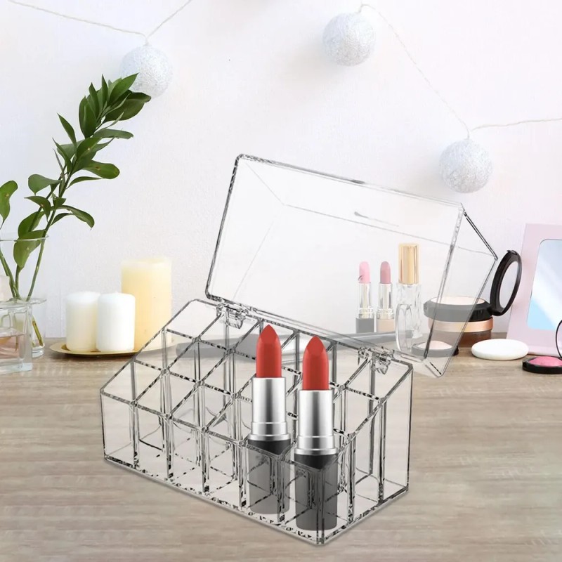 Estuche Porta Pintalabios 18 Compartimentos Brillo De Labios