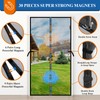 MAGZO Magnetic Screen Door 62'' x 80'', Upgraded Polyester Scratch-Proof,