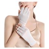 SCOLORKI Silk Gloves, 100% Silk, Women's, UV Protection, Smartphone Compatible,