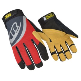 RINGERS R-355 Industrial & Mechanical Gloves - Size 9, Black & Yellow, 1 Pack