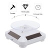 FOMIYES 360° Rotating Solar Watch Stand Jewelry Display Led Lighting