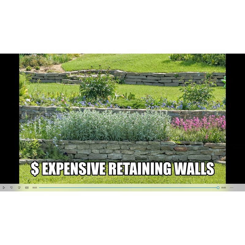 Hillside Planter-Set of (3) D.I.Y Erosion Control Soil Slope-Stabilization Runoff