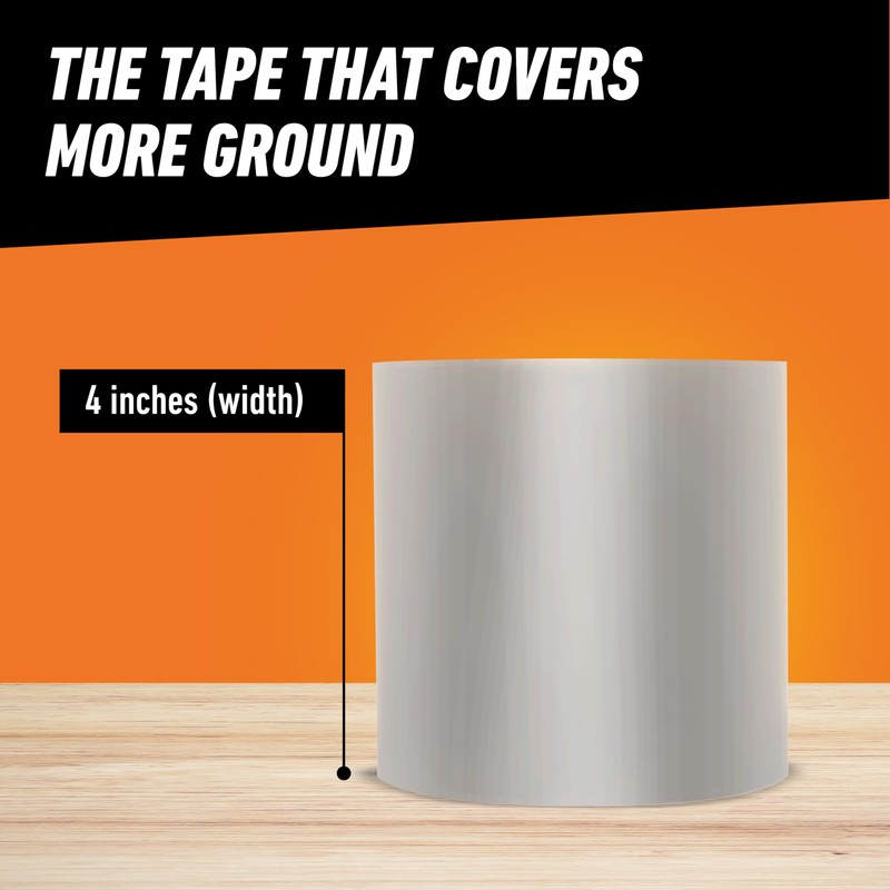 Gorilla Waterproof Patch & Seal Tape, Clear Tape, 4" x