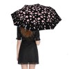 Eburffo Portable Travel Umbrella Rose Folding Automatic Compact Anti-UV Umbrellas