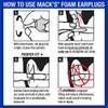 Macks - Tapones para los oídos (espuma suave), Azul, 12