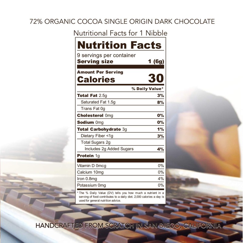 Nibble Chocolate Four Bar Flight Gift 72% | 4 bars