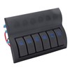 Electrical Switch Panel 6 Gang Pre Wired Blue LED Switch