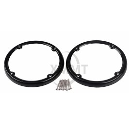 Generic Black Tour Pak Speaker Trim Grill Cover For Harley Electra Tri Glide FLHTK FLTRU