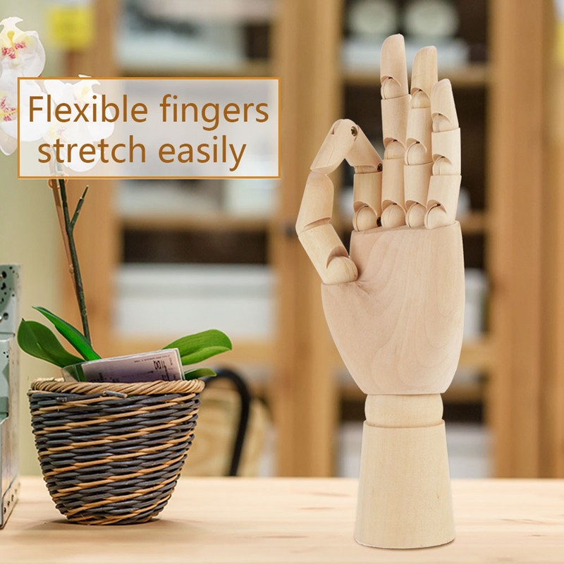 Women Hand Body Artist Model Jointed Articulated Wood Sculpture Mannequin