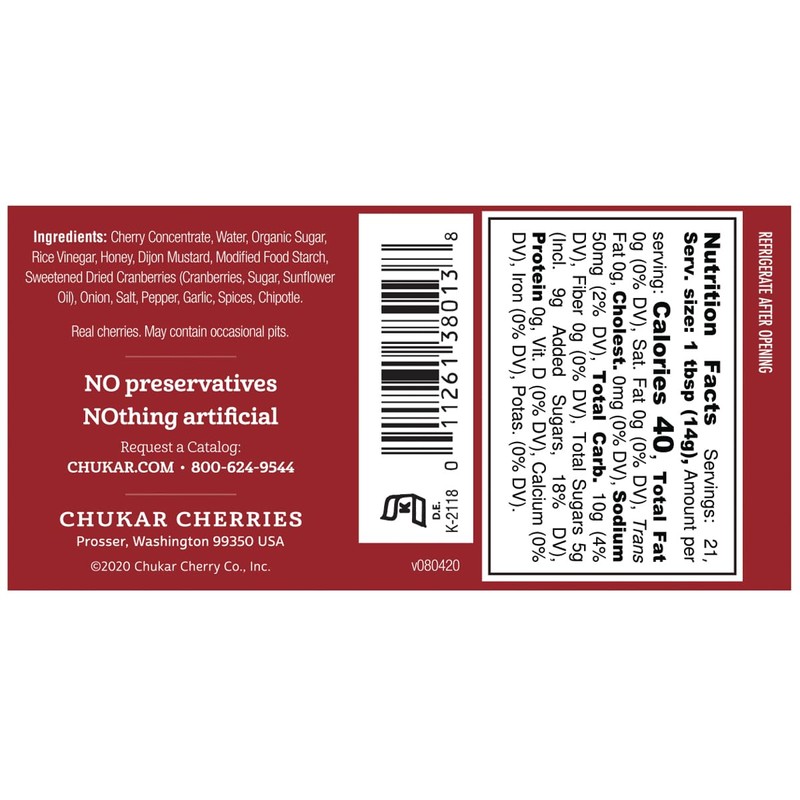 Chukar Cherries Cherry Chipotle Sauce (Pack of 2)