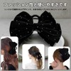 RFHUDJI Hairpin Tube Ribbon Bundle Pin Velvet Shape Artificial Diamond