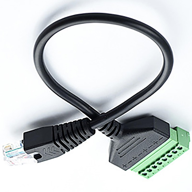 tunghey 2Pack RJ45 Male to 8 Pins Screw Terminal Block