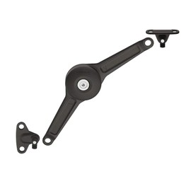 Gedotec DUO Premium Flap Holder Set Flap Support for Furniture | Steel Black | Flap Hinge for Flap Height: 200-500 mm | 1 Piece - Lid Support for Chests and Flaps