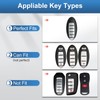 KERUIPAI for Nissan Key Fob Cover with Keychain Genuine Leather