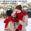 lucdnc Beanies for Men Women 2 Pack Fall Winter Men's