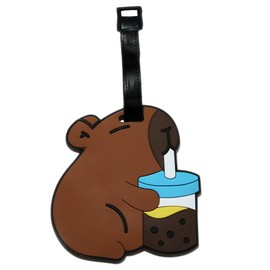 ANINIUCN Cute Animal Silicone Luggage Tag – Fun ID Tag for Suitcases, Backpacks, and Travel Bags – Ideal for Teens and Adults