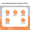 Dog Standing Water Dispenser Bowl Automatic Detachable Pet Drinking Feeder