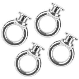 BANLIN 4 PCS Boat Fender Bumper Hanging Holder Locks Stainless Steel Boat Fender Eye Quick Release Bumper Clips Fit for 0.38-0.42 Inch