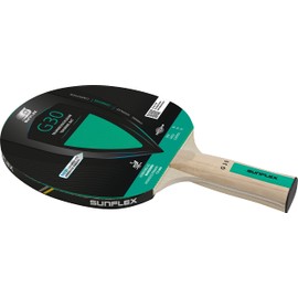 Sunflex® Color COMP G30 Table Tennis Bat | Training Bat | Anatomical Grip | ITTF Certified Green Coating | For Advanced Players
