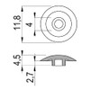 cyclingcolors 20 x Cover Caps for Screws Confirmat Screw Caps