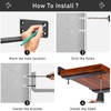 MLOQI 2 Pack Scaffold Board Shelf Brackets Heavy Duty, Floating