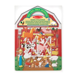 Melissa & Doug Puffy Sticker Playset - On the Farm - 52 Reusable Stickers, 2 Fold-Out Scenes