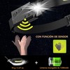 Linterna de Cabeza, Linterna LED Recargable Frontal con Modo de