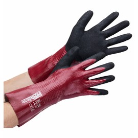 [Weed] DEXCUT Work Gloves, Cut Resistant, Level E, Oil-Resistant, Full Coat, M Size, Red