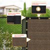 Artpuch 6'x103' Privacy Screen Fence Mocha Commercial Premeable Shade Cover