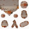 Raebel OHG Tablecloth Table Runner Doilies Autumn Beige Lurex Threads
