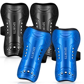 Soccer Shin Guards Youth - 2 Pairs Shin Guards for Youth and Adults, Shin Pads Protective Equipment for Football Games, Kids Shin Guards Sleeves for Boys, Gils, Toddler, Child (Small)