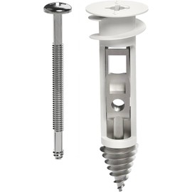 Heavy Duty Drywall Anchors and Screws Kit Including Toggle Anchors & Screws Durable Zinc Plastic Self Drilling Drywall Anchors for Hanging Pictures & More (25 Pack)