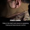 Light Fit Tactical Mask, Wraparound Soft Quick-Dry Fabric with Earloop,