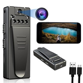 SUJAHHUJIQ Body Camera, 1080P Portable Body Cam with Clip, Loop Recording Body Camera Support Time Stamp, Motion Dectection for Traveling, Driver, Delivery Man, Lecture Recording