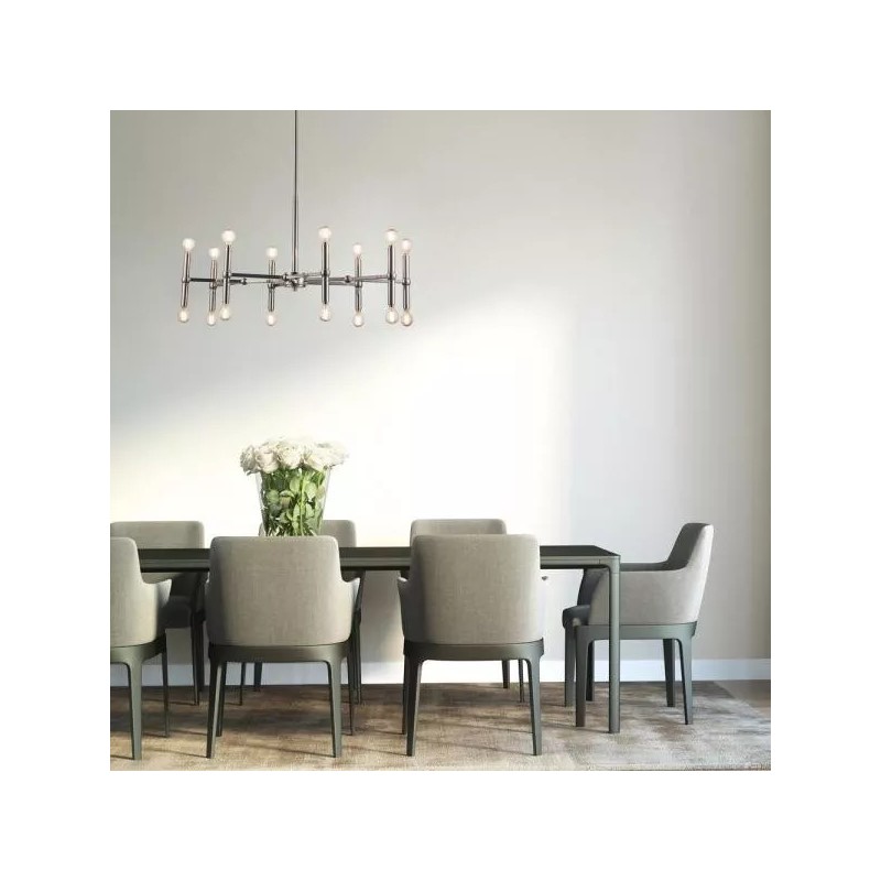 Monteaux Lighting 16 Light Chandelier Chrome Finish DC-C4740