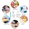 4 Pieces Silicon Measuring Cups Epoxy Resin Mixing Kit with